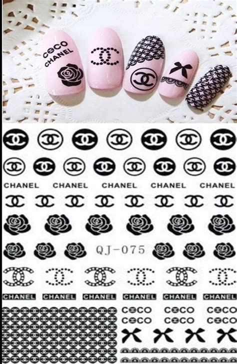 stickers chanel|chanel stickers for nails.